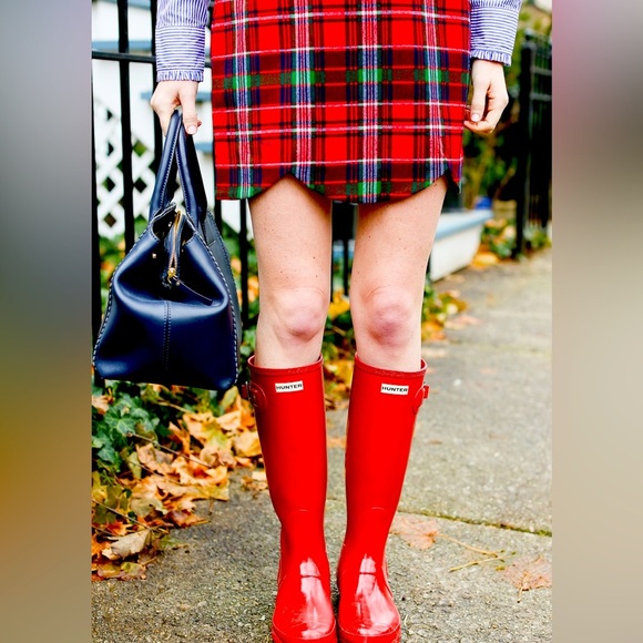 VINEYARD VINES Tartan Plaid Scallop Mini Skirt Wool Holiday - Picture 1 of 9